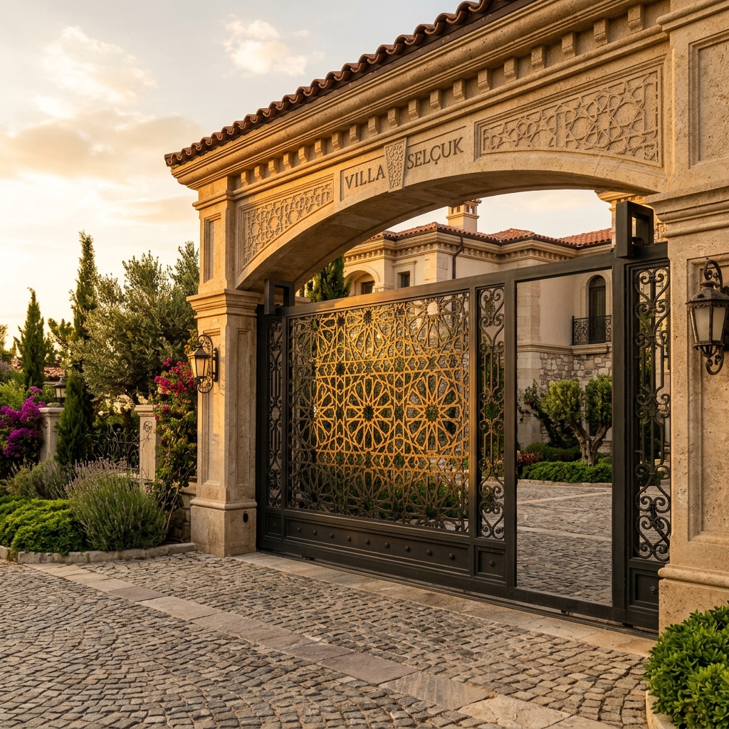 Selçuklu Motifli Lüks Villa Kapısı